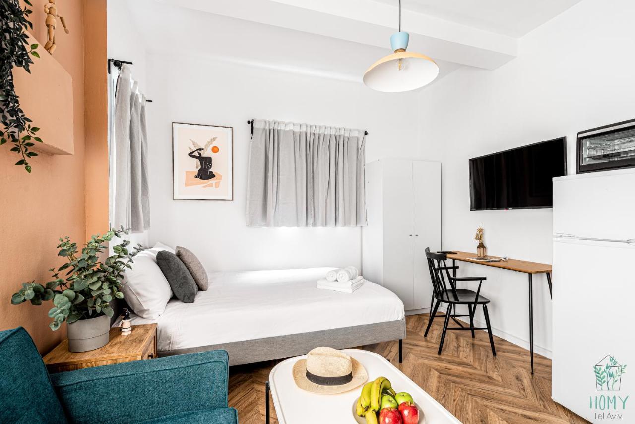Stylish Studio Apartments On Dizengoff By Homy Tel Aviv Ngoại thất bức ảnh